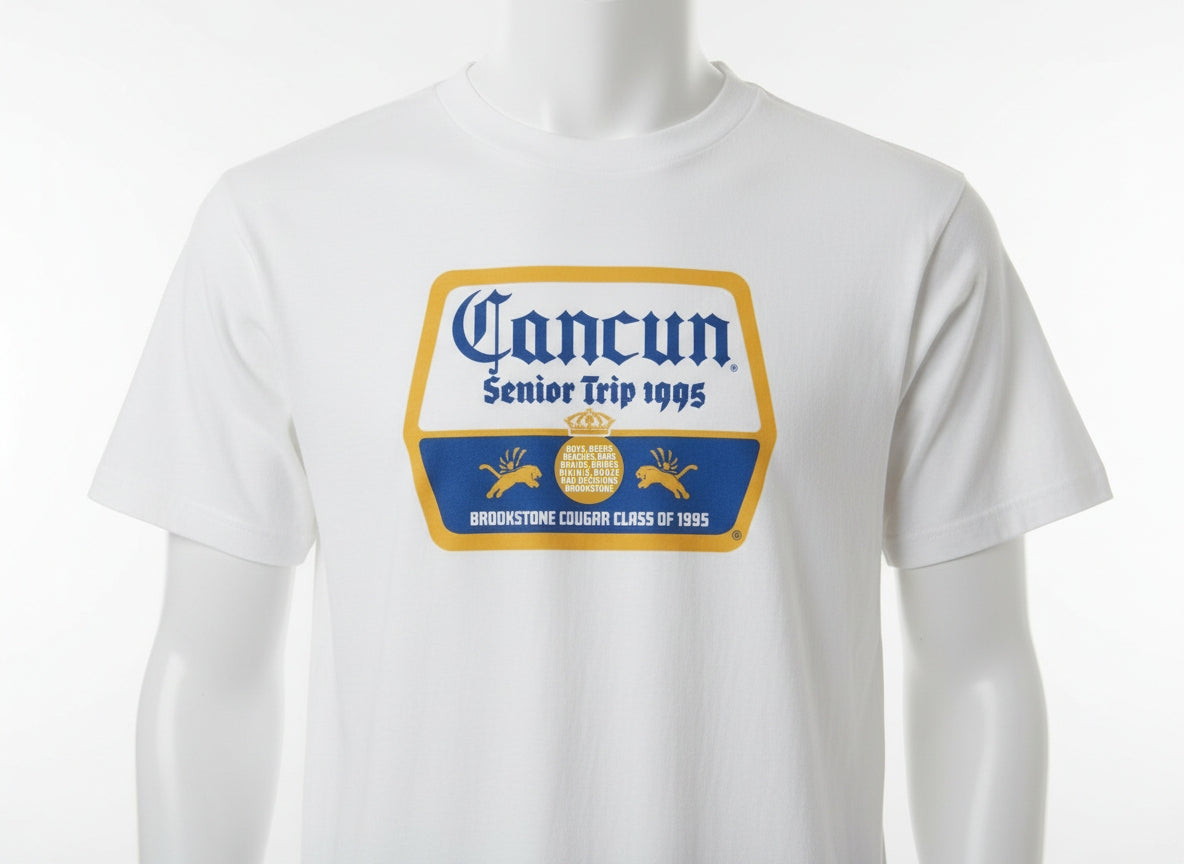 1990s Senior Trip Beer Logo Customizable T-shirt