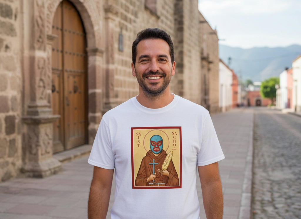 Nacho Libre T-shirt Saint Nacho of Oaxaca