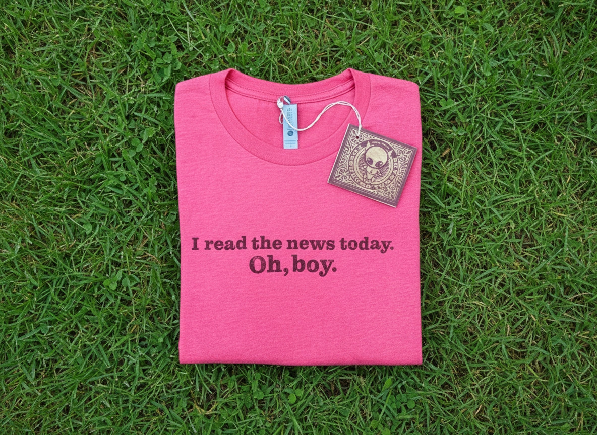 A Day In The Life Beatles Inspired T-Shirt (I Read the News Today, Oh Boy)