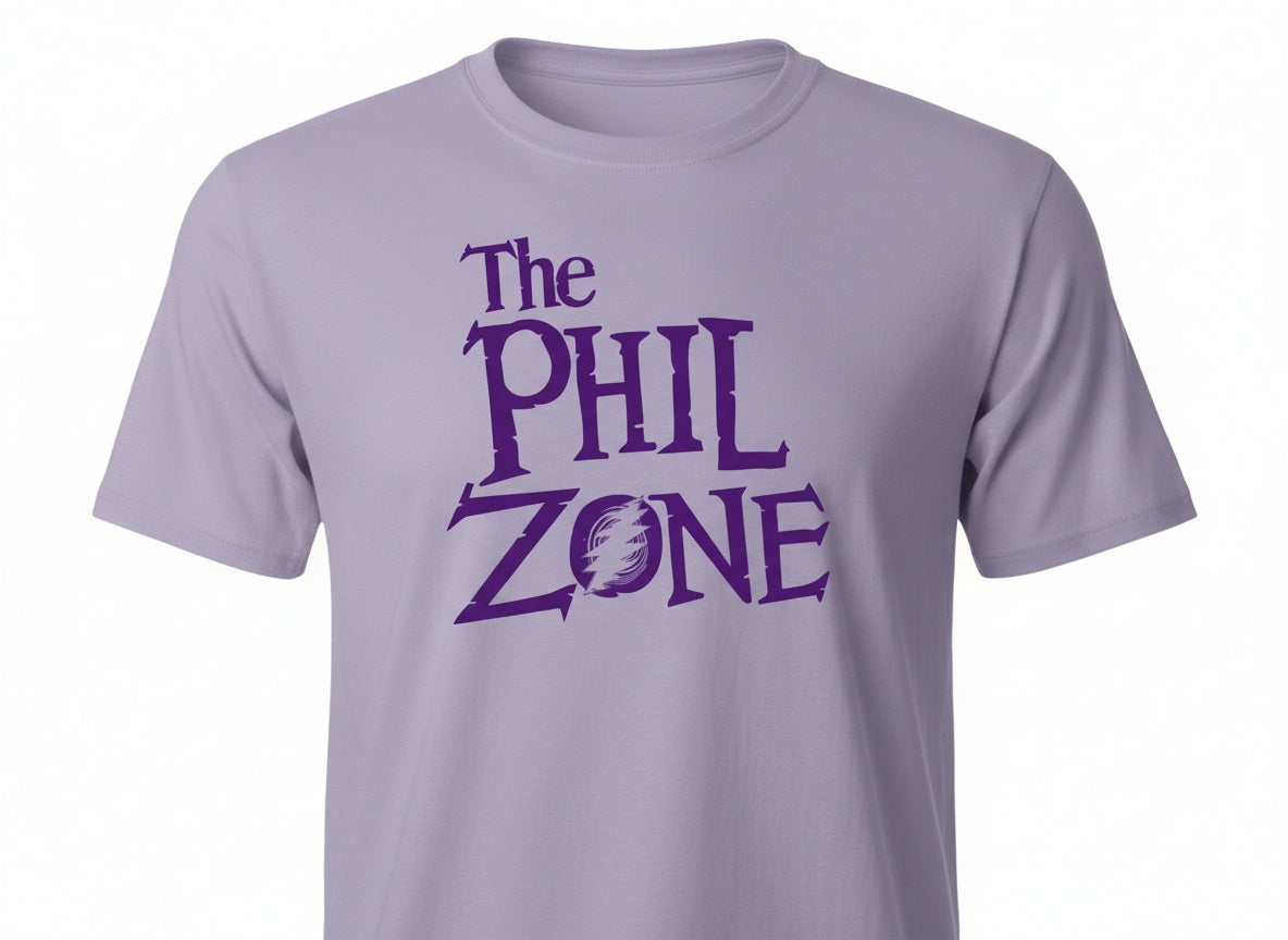 Grateful Dead Phil Lesh T-shirt  : The Phil Zone Shirt in Lilac