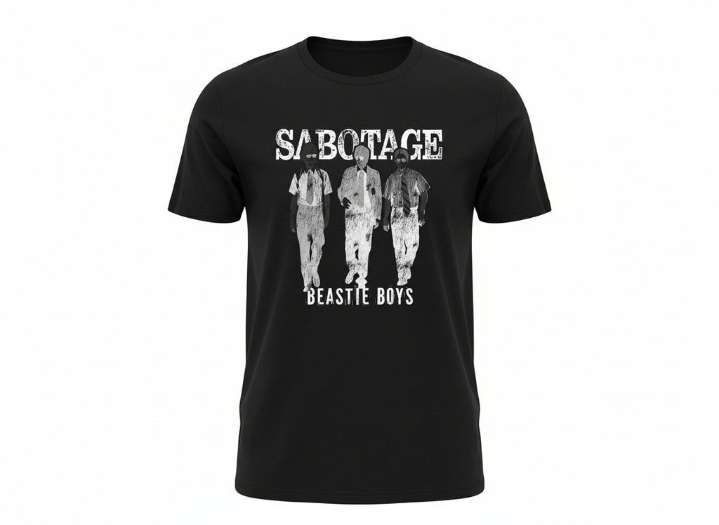 Beastie Boys Sabotage Silhouette Black T-Shirt