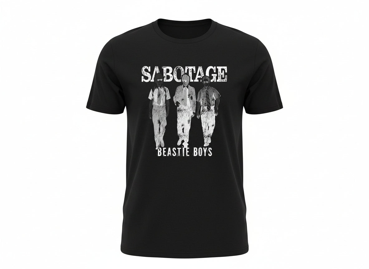 Beastie Boys Sabotage Silhouette Black T-Shirt