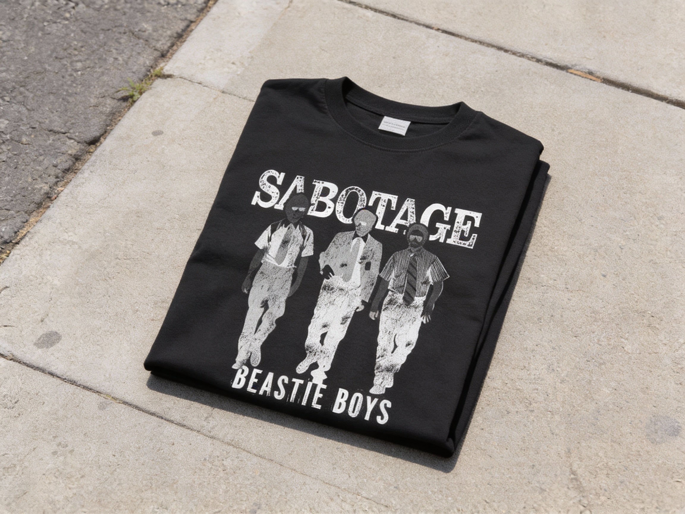 Beastie Boys Sabotage Silhouette Black T-Shirt