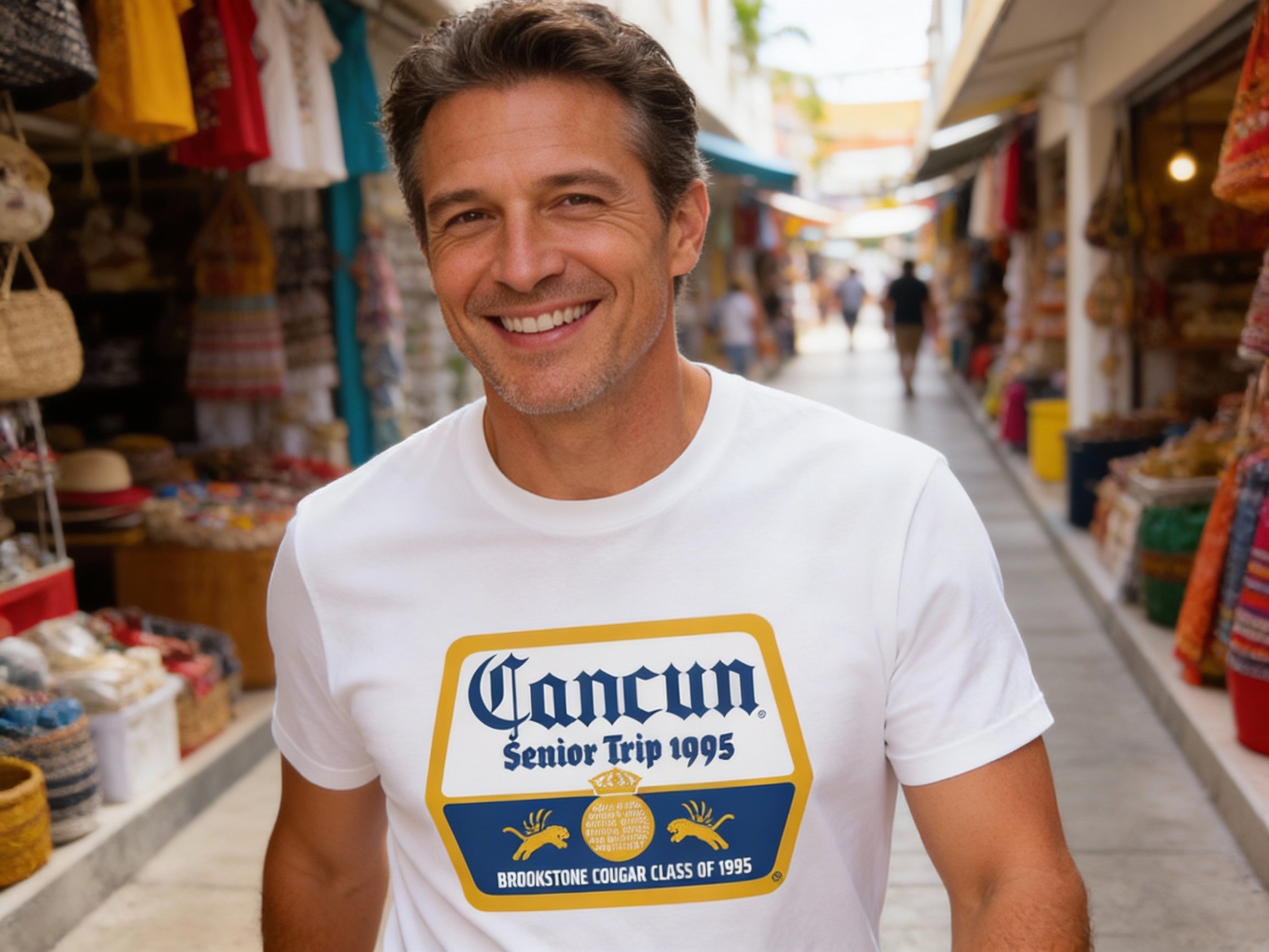1990s Senior Trip Beer Logo Customizable T-shirt