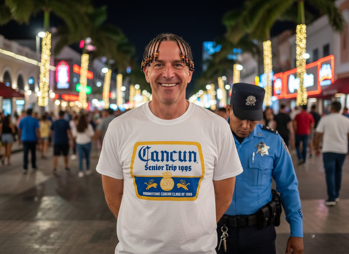 1990s Senior Trip Beer Logo Customizable T-shirt