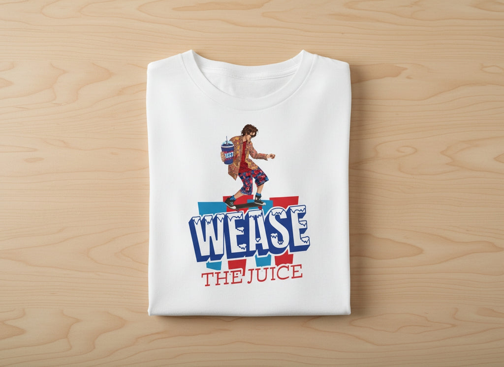 Encino Man Movie Gift T-Shirt  : Wease The Juice Vintage Logo Shirt