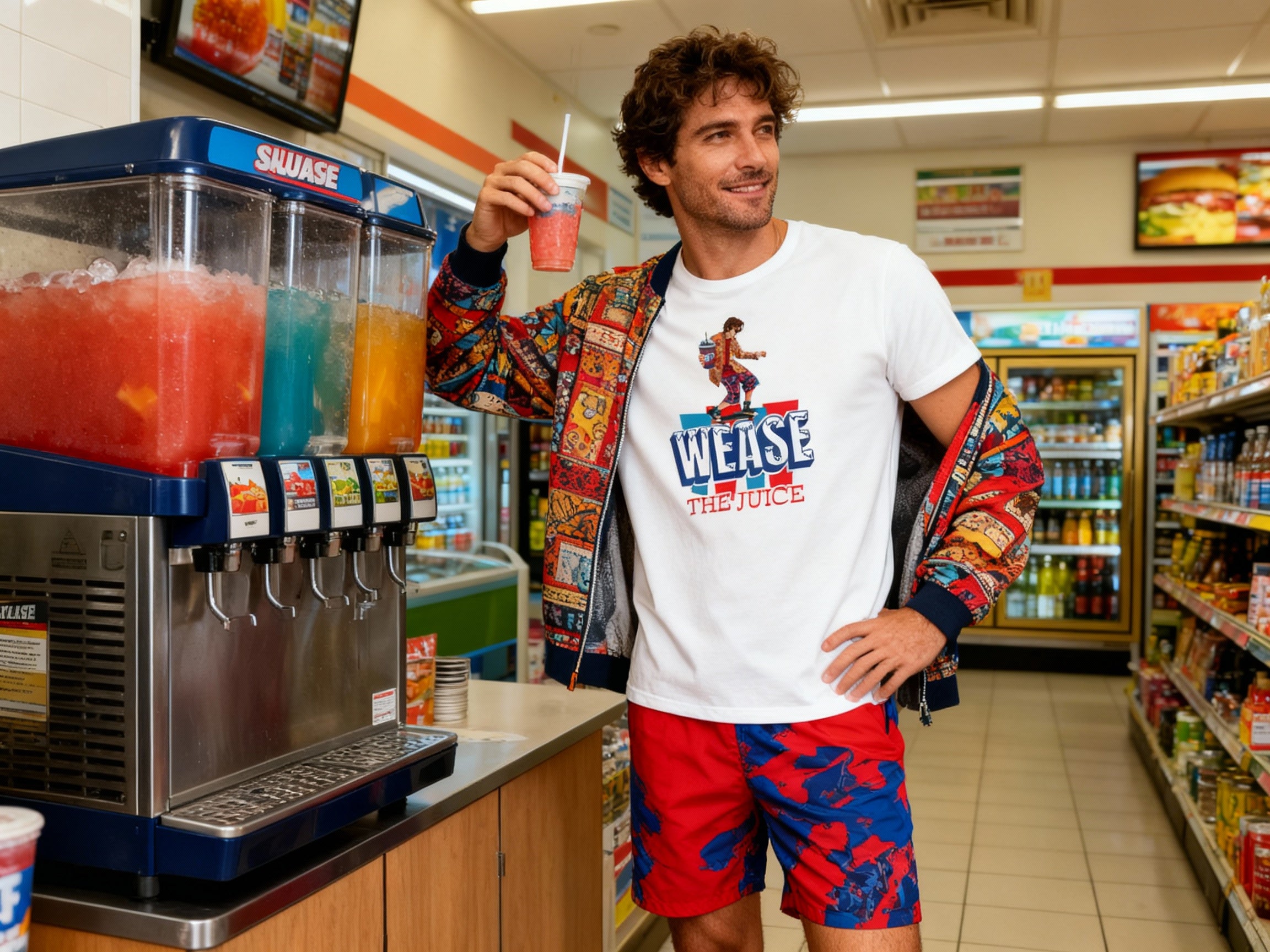 Encino Man Movie Gift T-Shirt  : Wease The Juice Vintage Logo Shirt