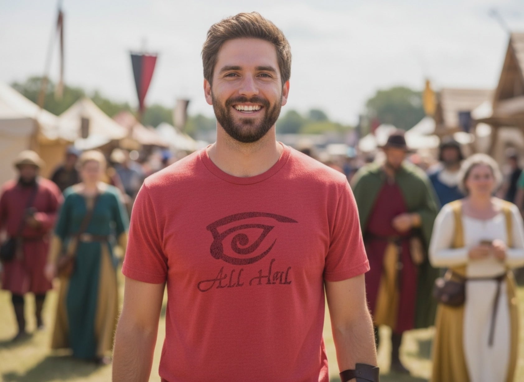 Dark Tower Crimson King Tshirt : Gunslinger All Hail Sigul Red Shirt