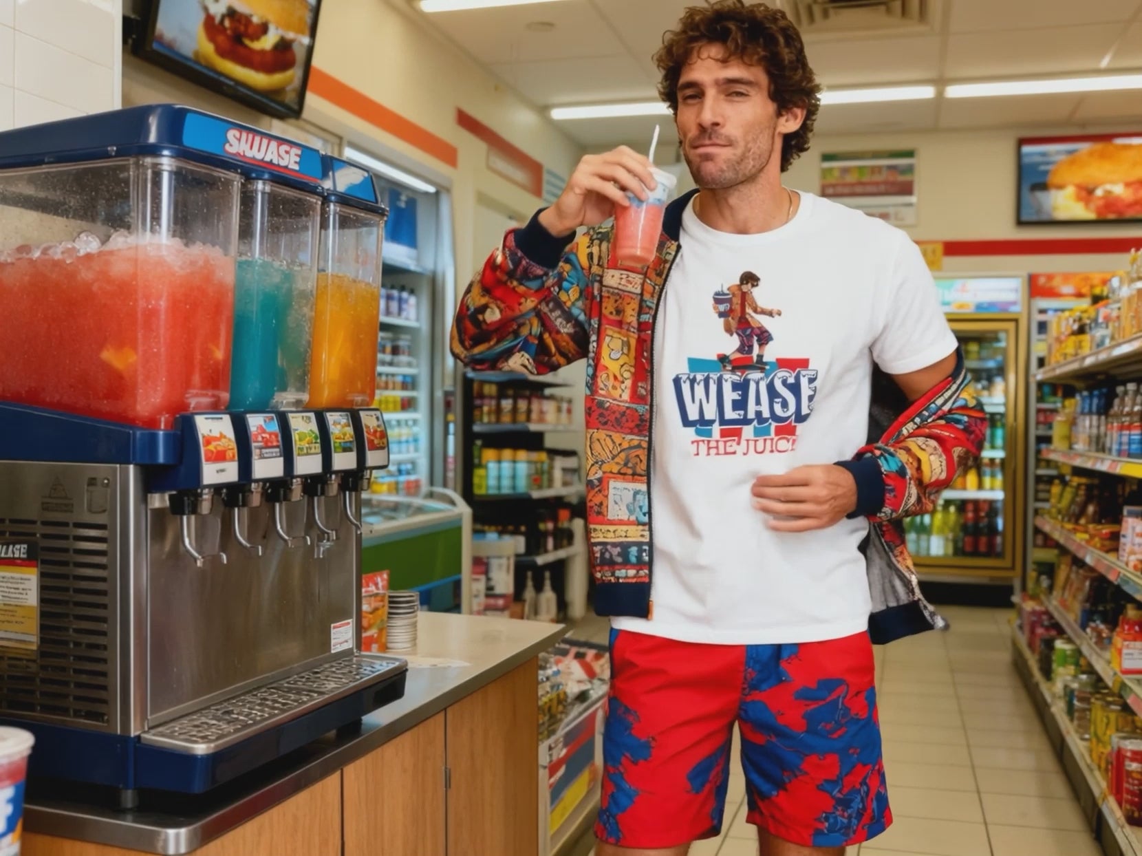 Encino Man Movie Gift T-Shirt  : Wease The Juice Vintage Logo Shirt