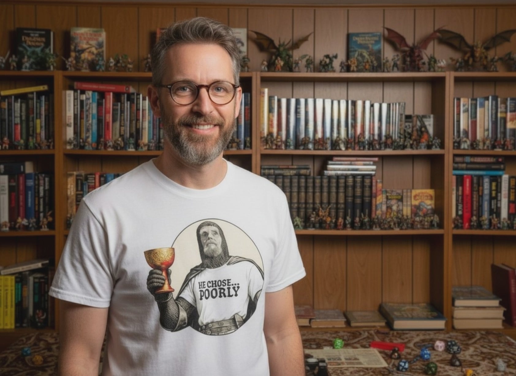 Indiana Jones and the Last Crusade He Chose Poorly Holy Grail T-shirt